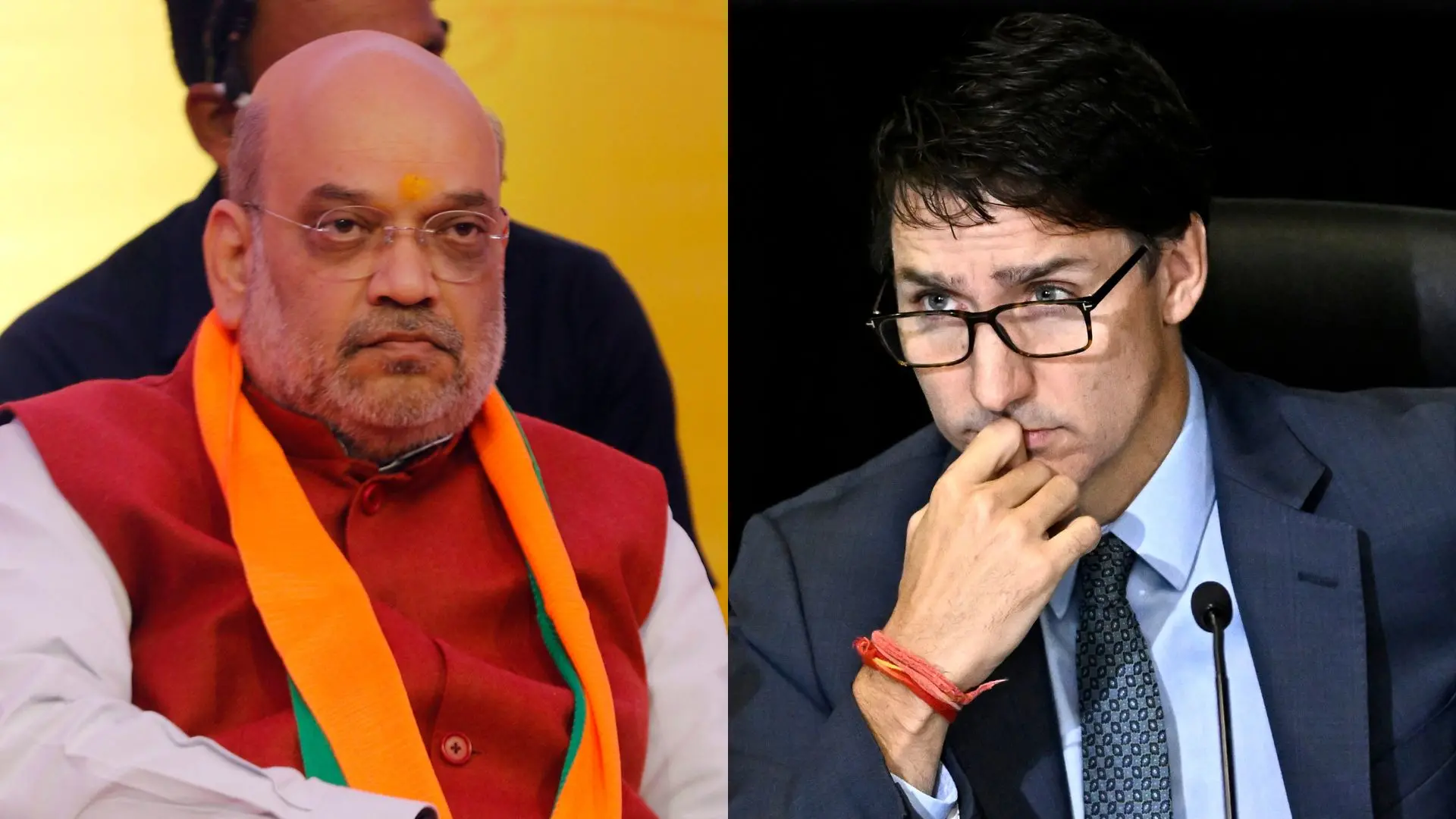 Amit Shah, Justin Trudeau | Photos: Ramanath Pai, AP
