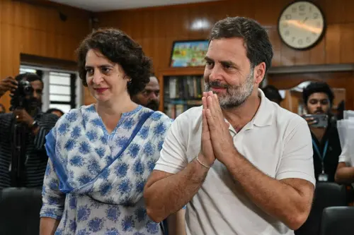 Rahul Gandhi and Priyanka Gandhi