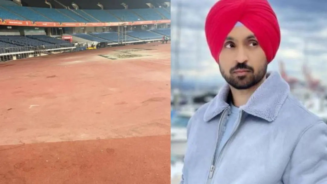 From (L) JLN stadium and Diljit Dosanjh. | Photo: Agencies