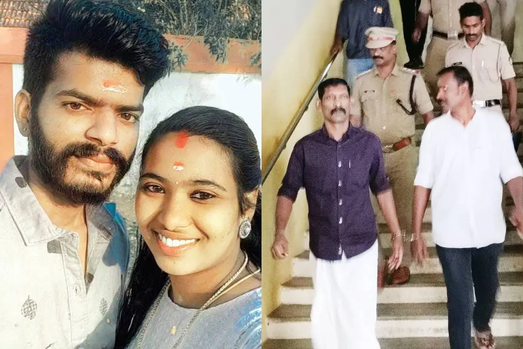 File photo of Haritha and Anish; Convicts Suresh and Prabhukumar