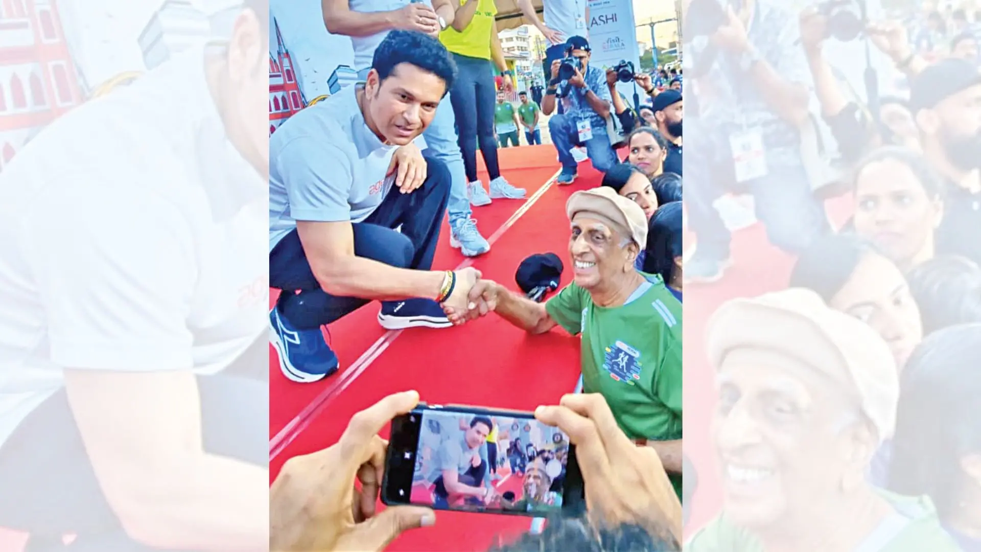 Balanarayan Mussat and Sachin Tendulkar