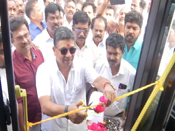 Minister Palanivel Thiagarajan launches low-floor buses for differently-abled in Madurai | Photo: ANI