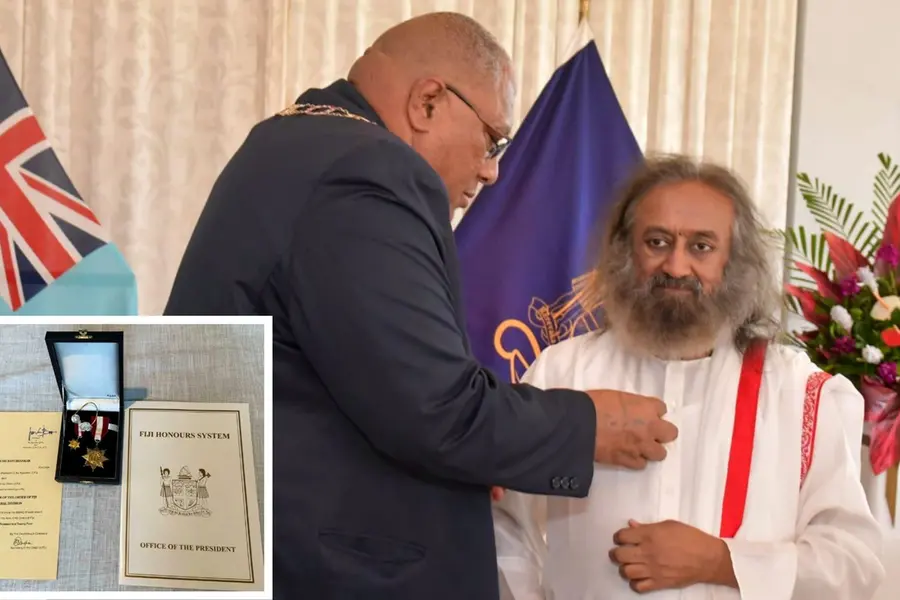 Sri Sri Ravi Shankar honored with Fiji's highest civilian award ...