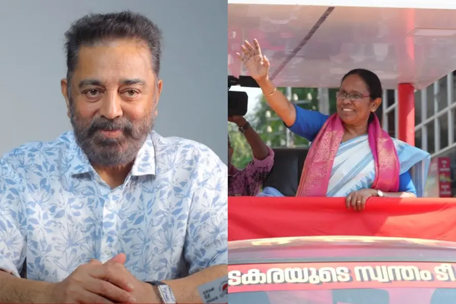 We need strong leader like her to fight against Centre: Kamal Haasan campaigns for KK Shailaja