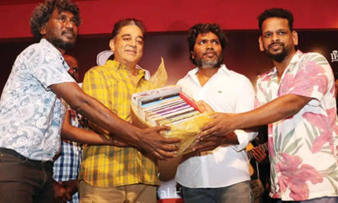 Kamal Haasan inaugurating Neelam Books | Photo: Twitter