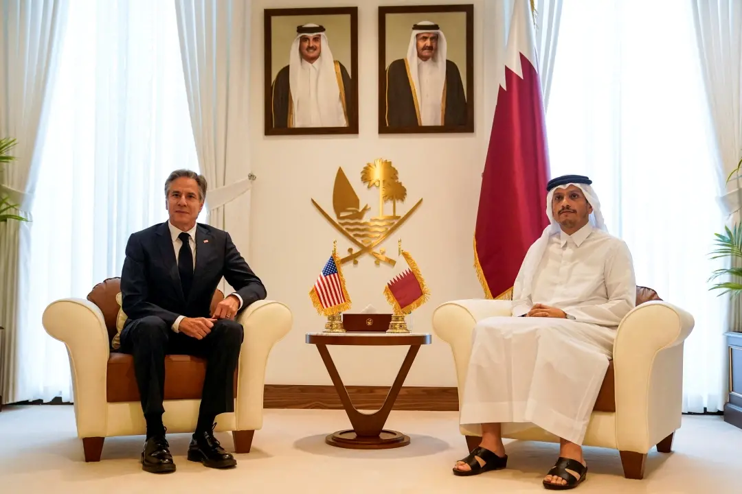 US Secretary of State Antony Blinken and Qatari Prime Minister and Foreign Minister Mohammed bin Abdulrahman Al Thani | Photo: AFP