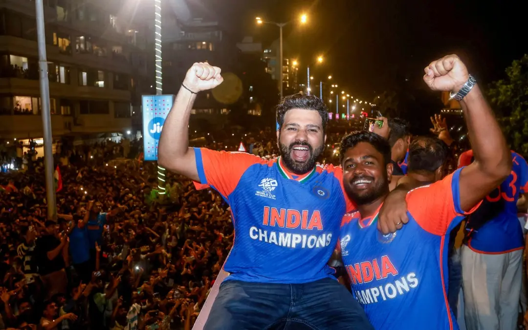 Sanju Samson with Rohit Sharma | Photo: ANI