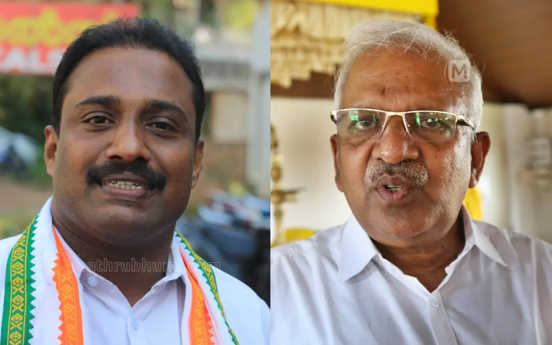 From (R) P Jayarajan, B R M Shafeer. | Photo: Mathrubhumi