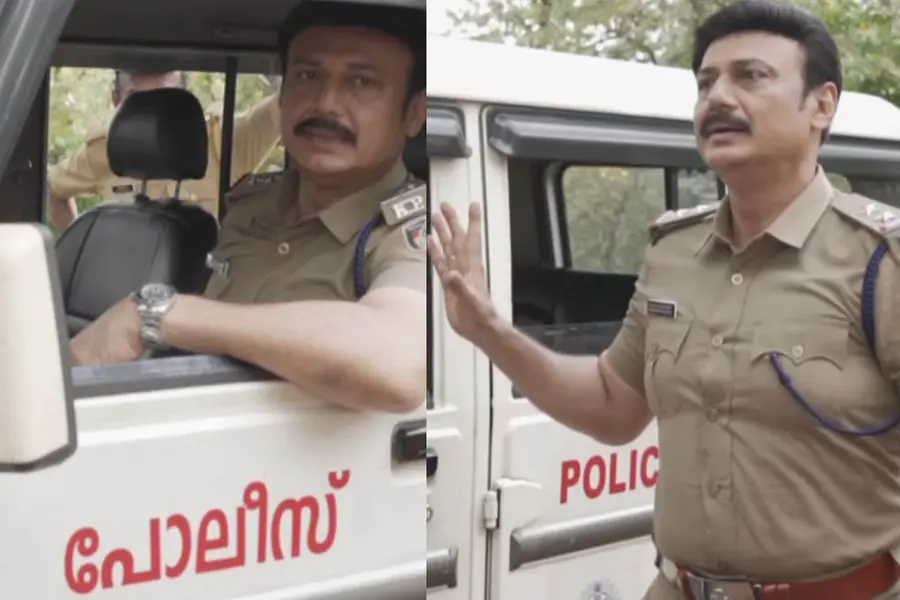 Last Sunday, I got into a police jeep for real; this Sunday, it’s for a film: Actor Baiju