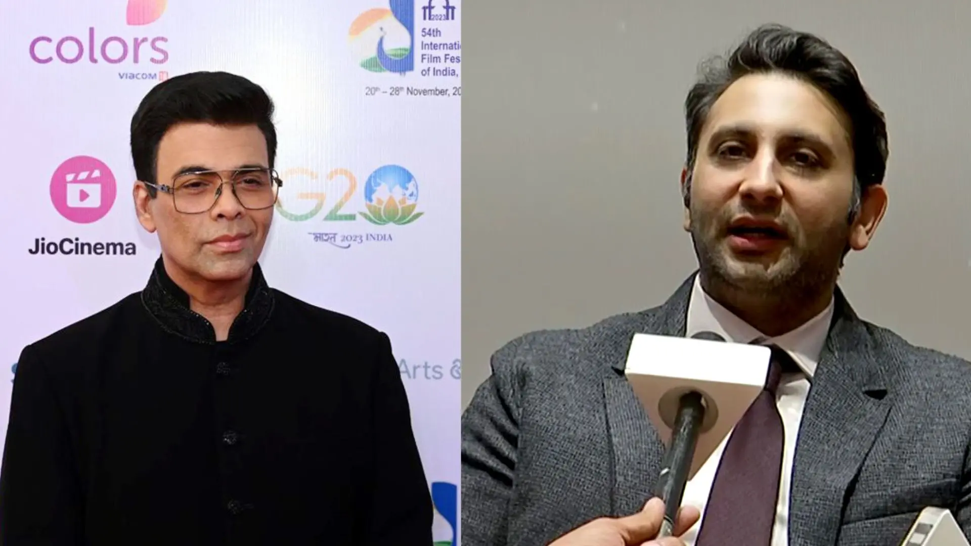 Karan Johar, Adar Poonawalla | Photo: ANI
