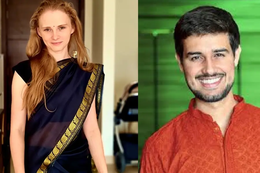 Why is Polish YouTuber Karolina Goswami facing threats from Dhruv Rathee's fans?