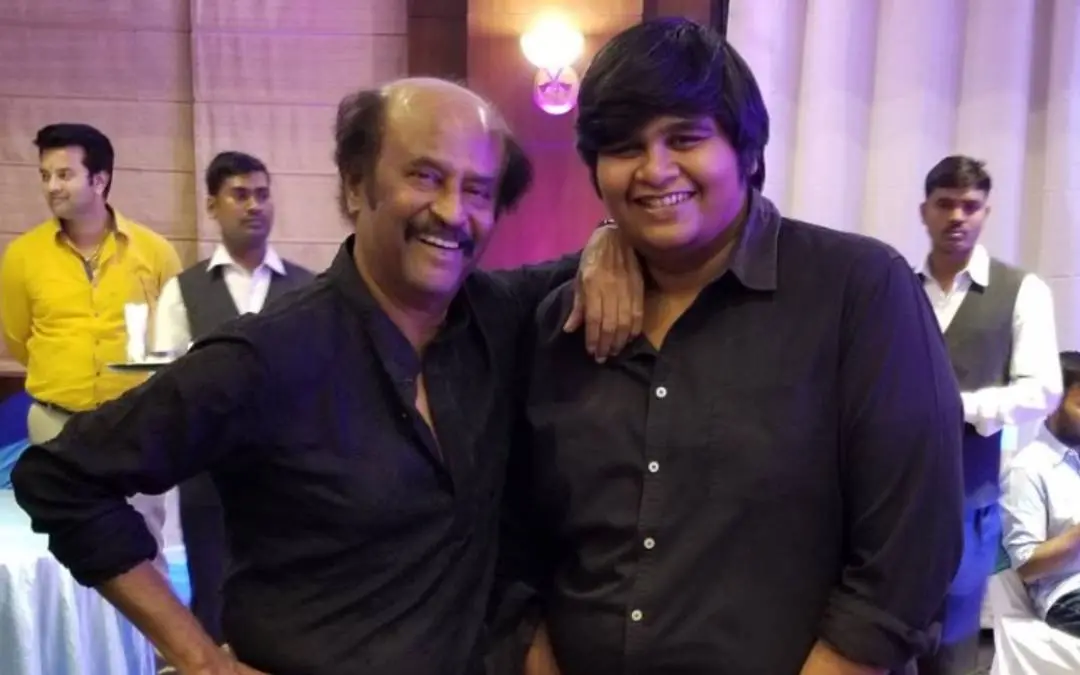 From (L) Superstar Rajinikanth and Karthik Subbaraj. | photo: x/karthik subbaraj