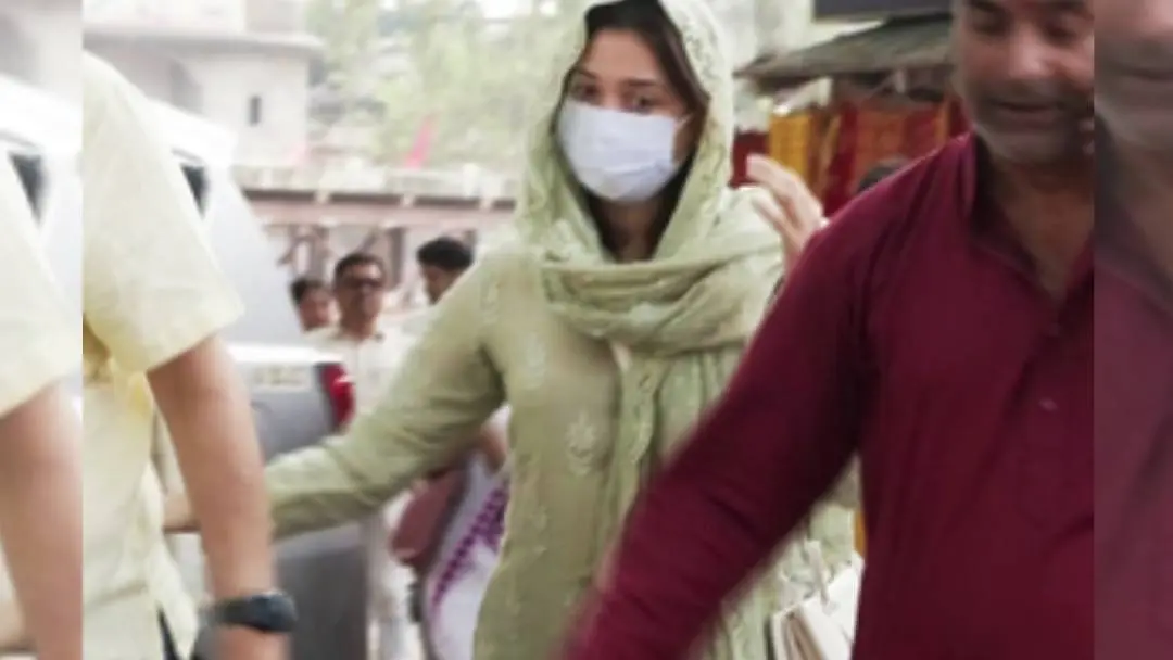 Tamanna Bhatia visits Kamakhya Temple amid ED probe. | Photo: IANS