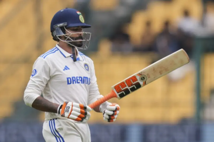 India crumble to their lowest innings total in a home Test, bowled out for 46 against New Zealand
