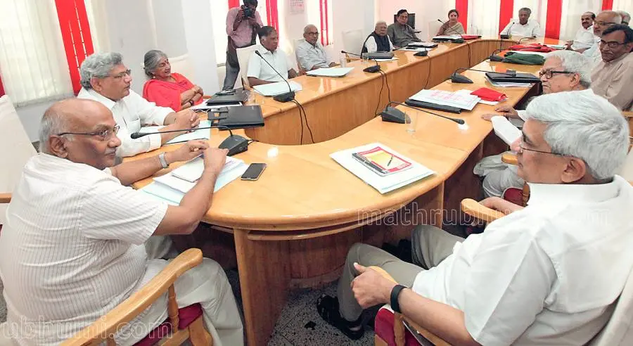 File photo of the CPI (M) politburo meeting held at AKG center in January 2017