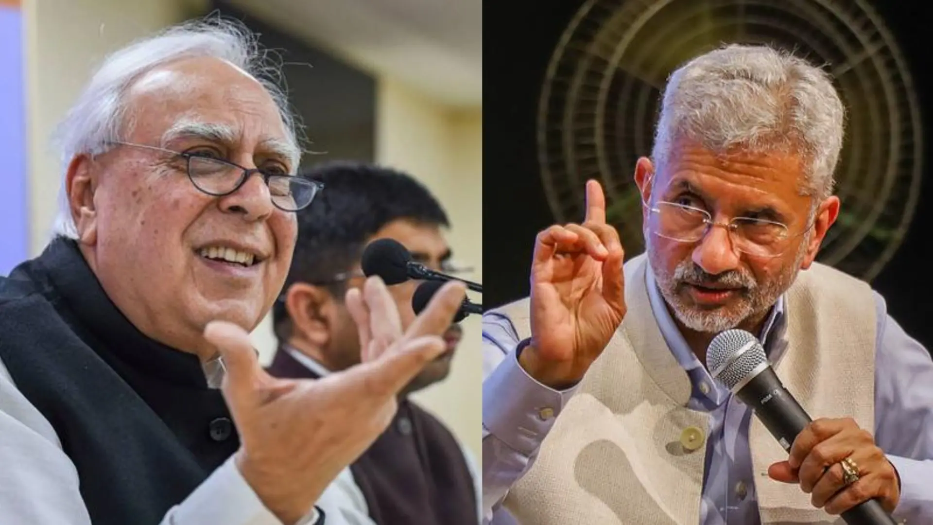Rajya Sabha MP Kapil Sibal, EAM Jaishankar | File photo