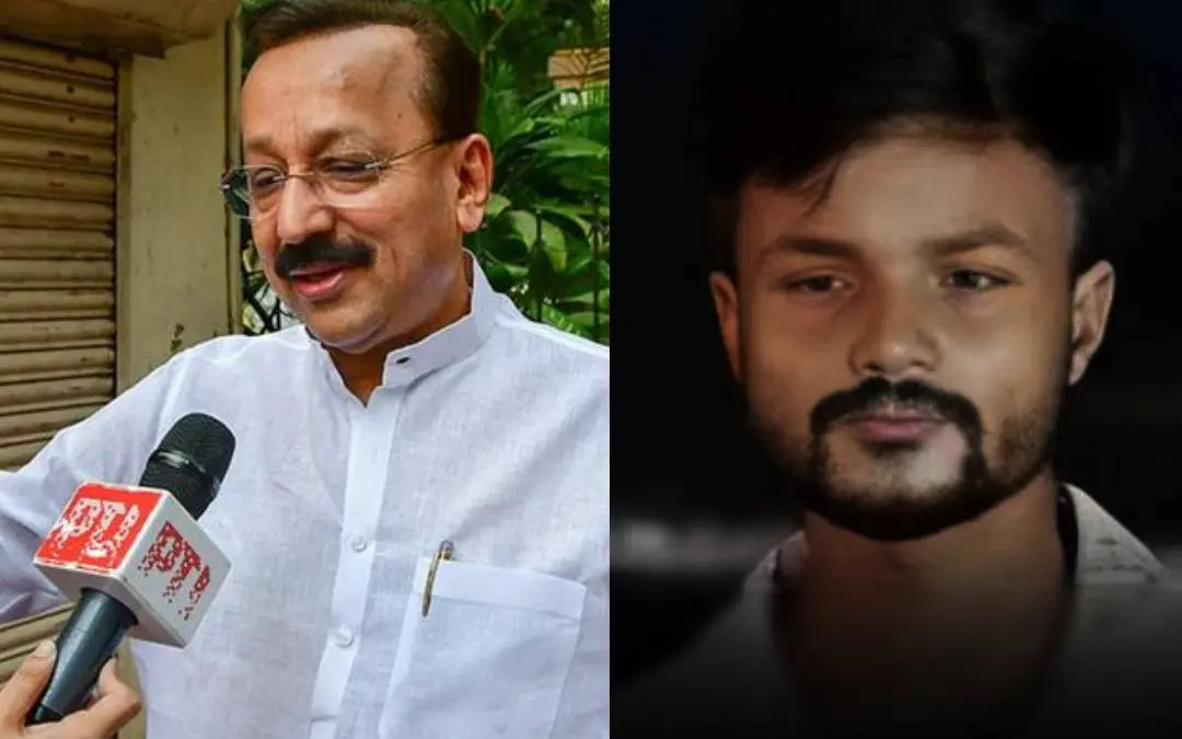 Baba Siddique (File photo); accused Dharmaraj Kashyap | Photo: PTI, X.com