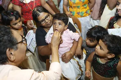 2,800 children initiated into the world of learning at Thunchan Parambu in Tirur