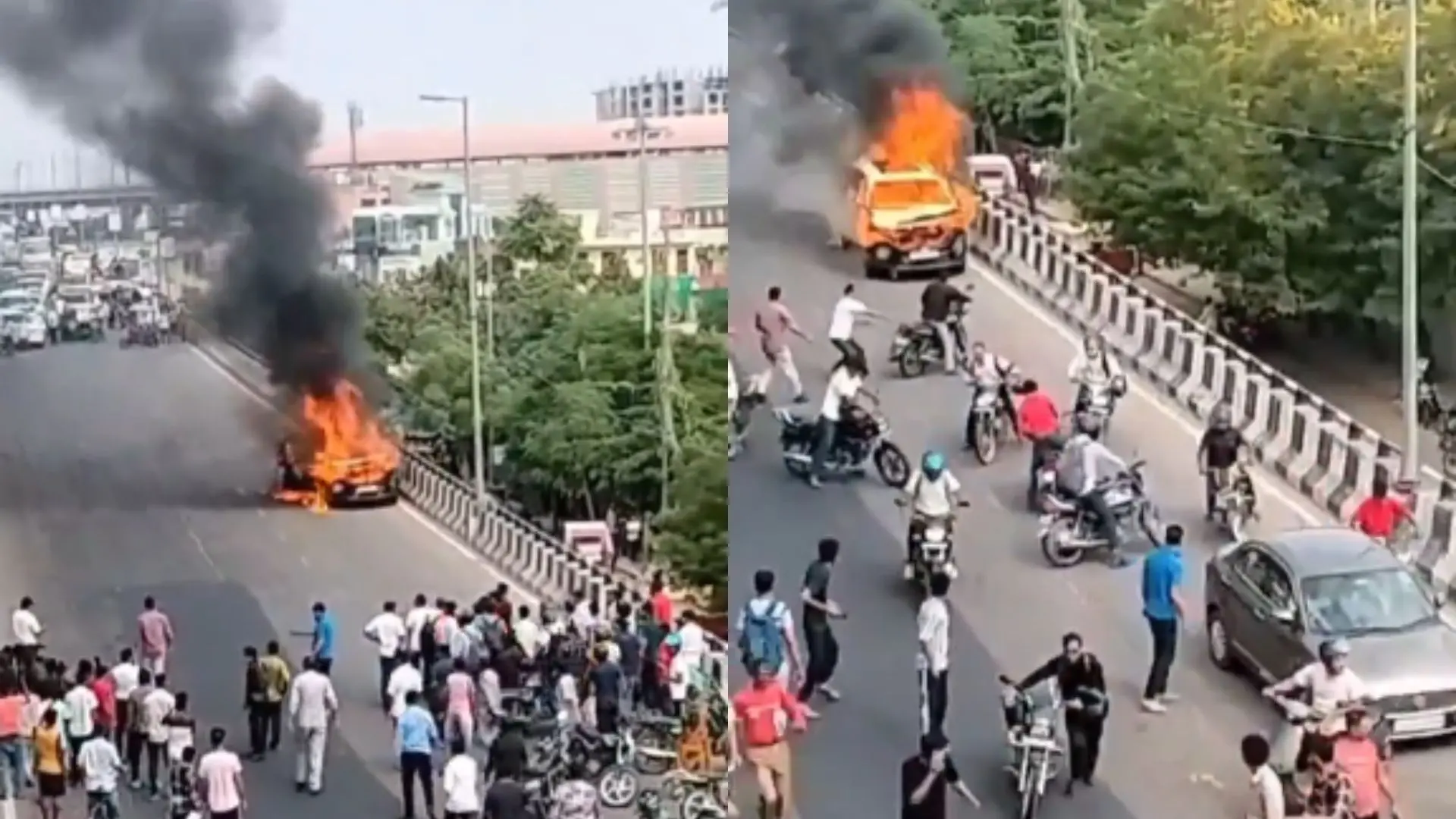 'Ghost rider' car | Photo: x/Ghar Ke Kalesh