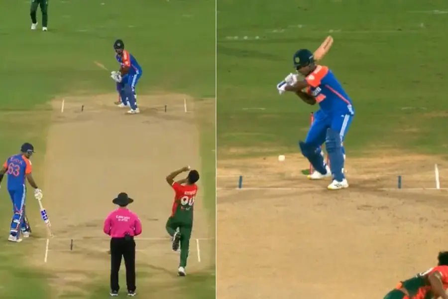 'Illuminati’ shot: Sanju’s wonder six against Mustafizur leaves cricket pundits in awe | WATCH