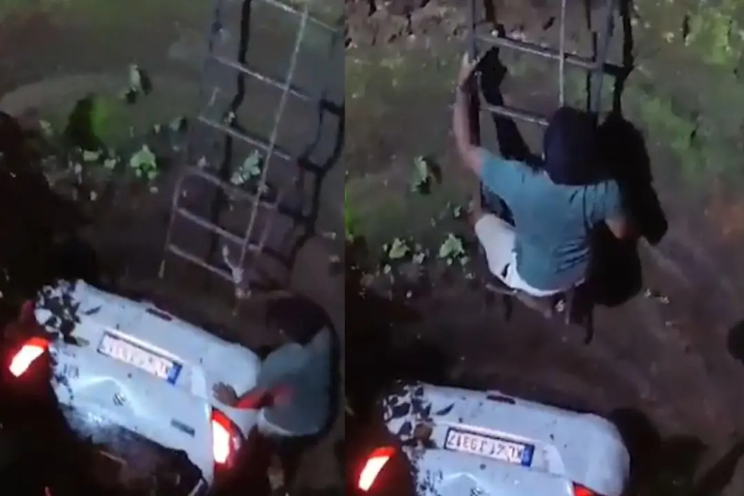 Visuals of the rescue