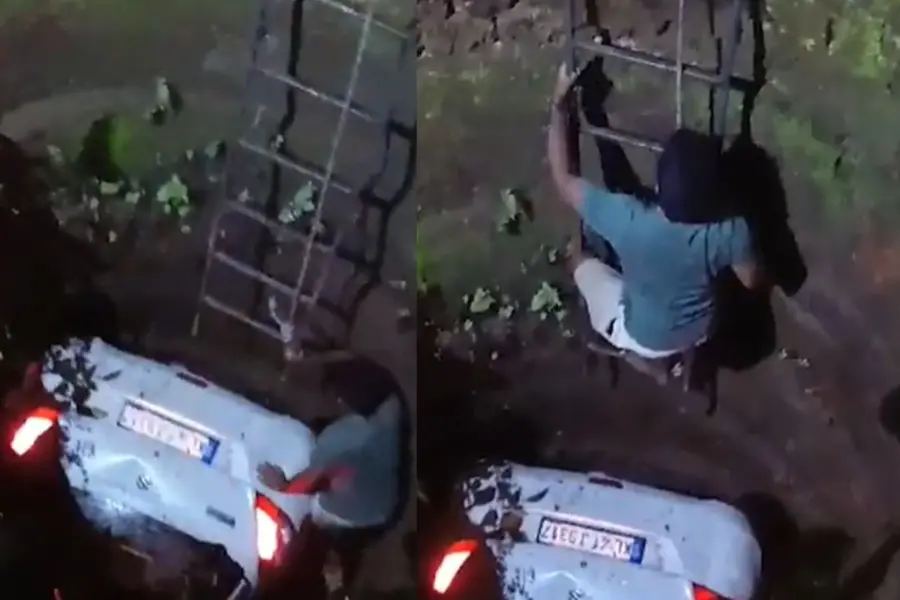 Car in well: Narrow escape for newlyweds after mishap in Ernakulam | Watch video