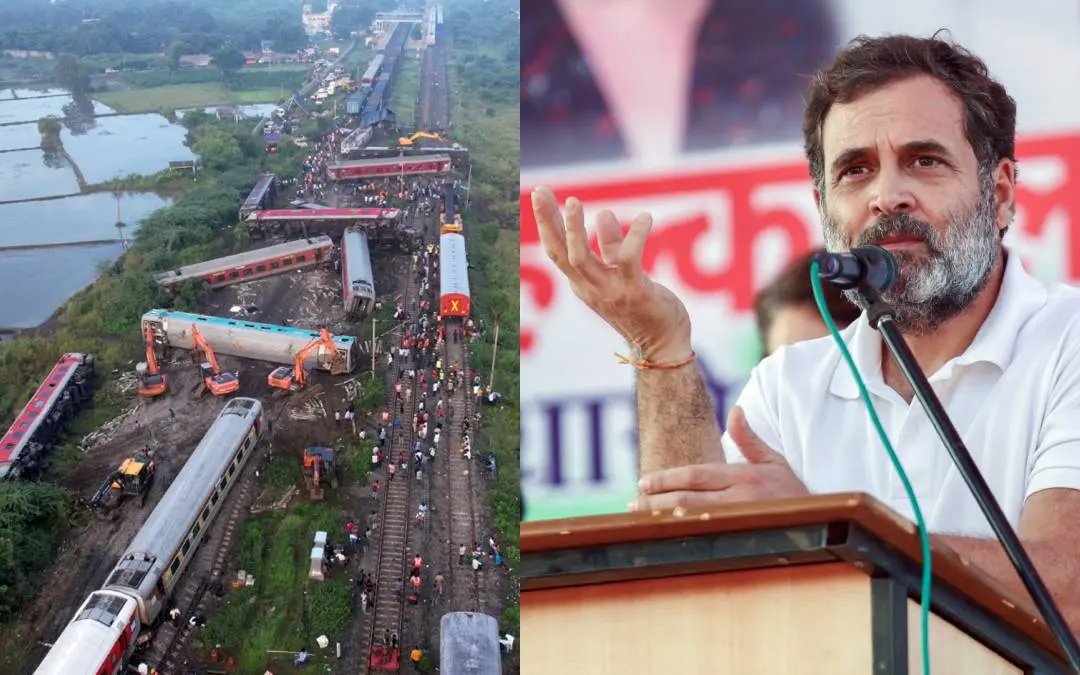 കവരപ്പേട്ട ട്രെയിൻ അപകടം, രാഹുൽ ഗാന്ധി | Photo: pti, ani