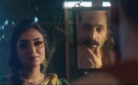 A screengrab of the advertisement featuring Nazriya and Fahadh