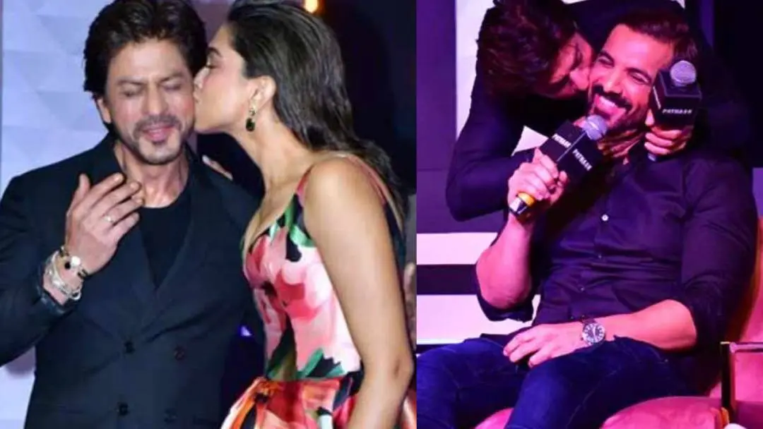 Shah Rukh Khan, Deepika Padukone, John Abraham | Photo: YouTube @Viralbollywood