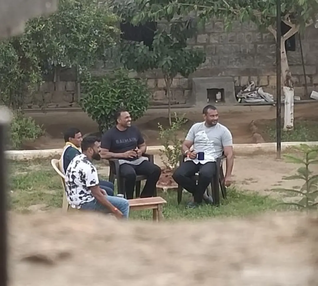 Viral photo of jailed actor darshan with coffee and cigarette | Photo: X
