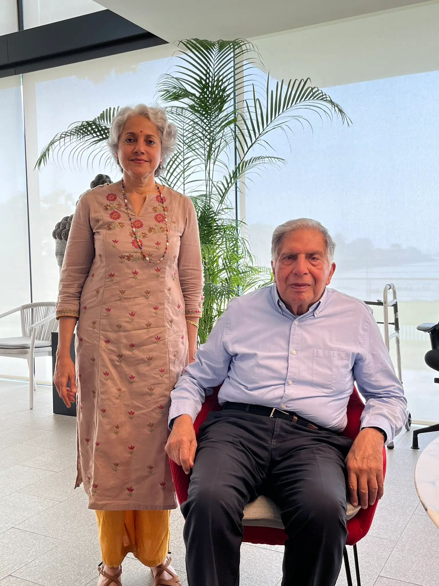 Soumya Swaminathan and Ratan Tata | Photo: X / Soumya Swaminathan