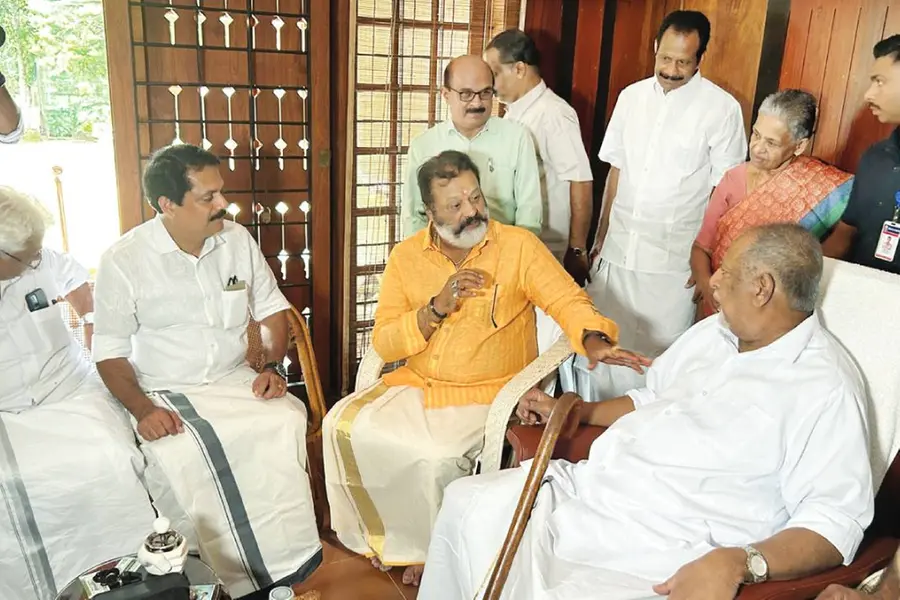 Union Minister Suresh Gopi visits real-life Kuruvachan as he awaits cabinet approval for acting