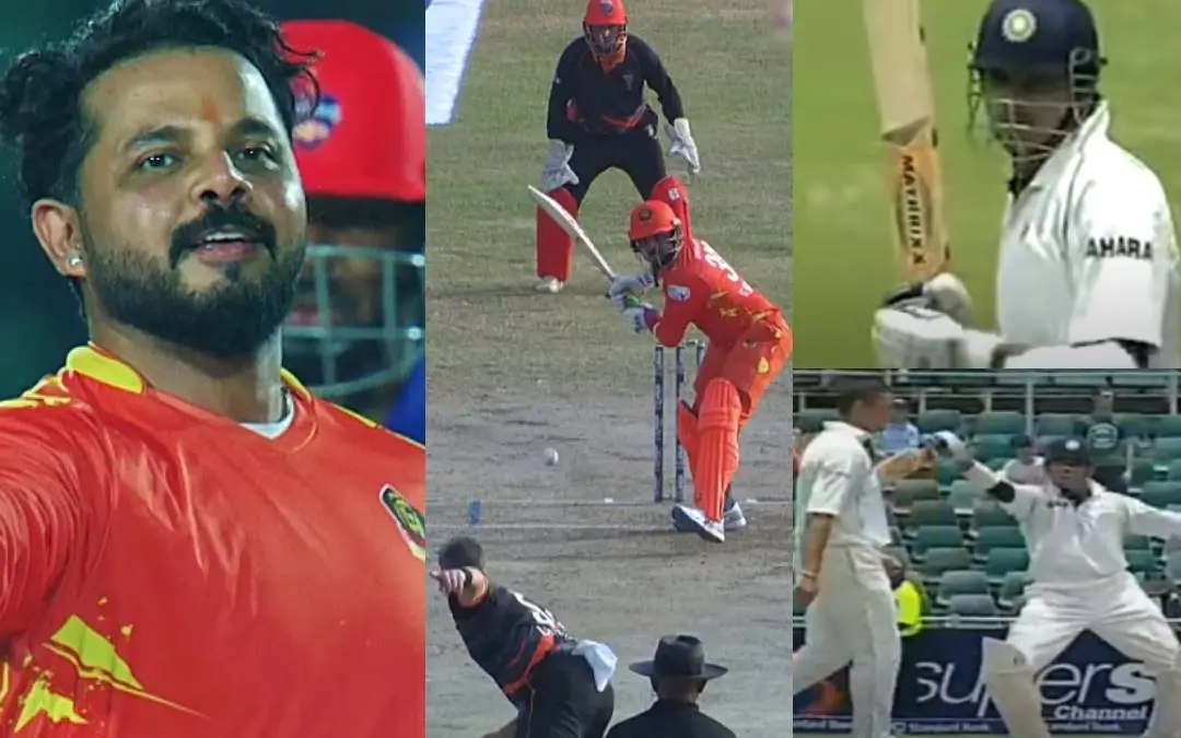 Sreesanth in action. | Photo: Screengrab