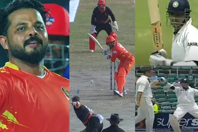 Sreesanth hits massive six against Manipal Tigers; Fans ask, 'Why no dance like against Andre Nel?'