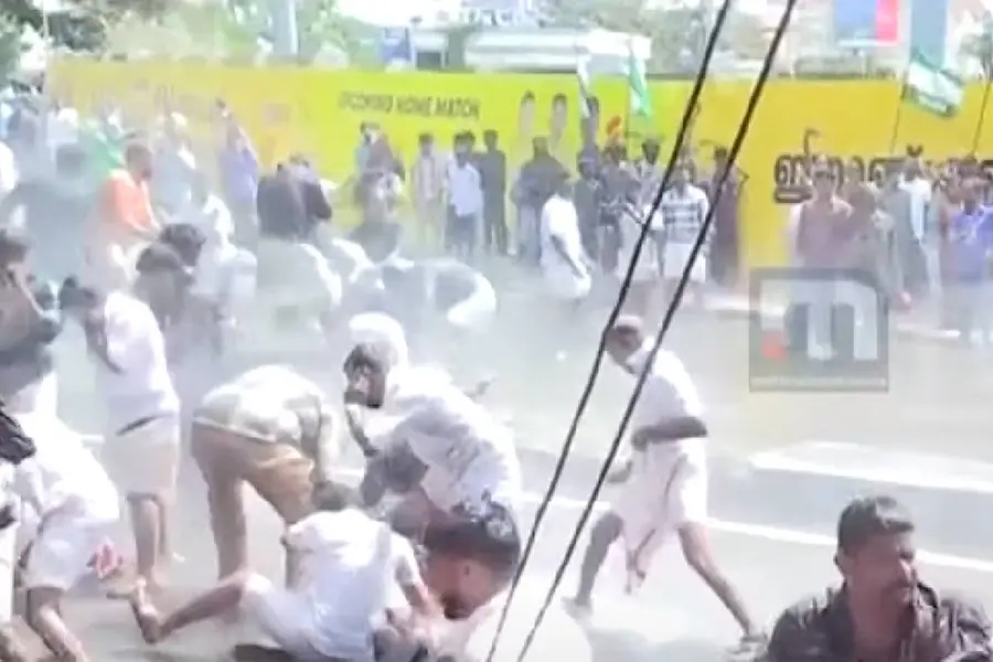 Tension erupts in UDYF’s Kerala Assembly march; Rahul Mamkootathil, PK Firoz in custody