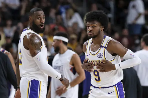 LeBron James and Bronny James
