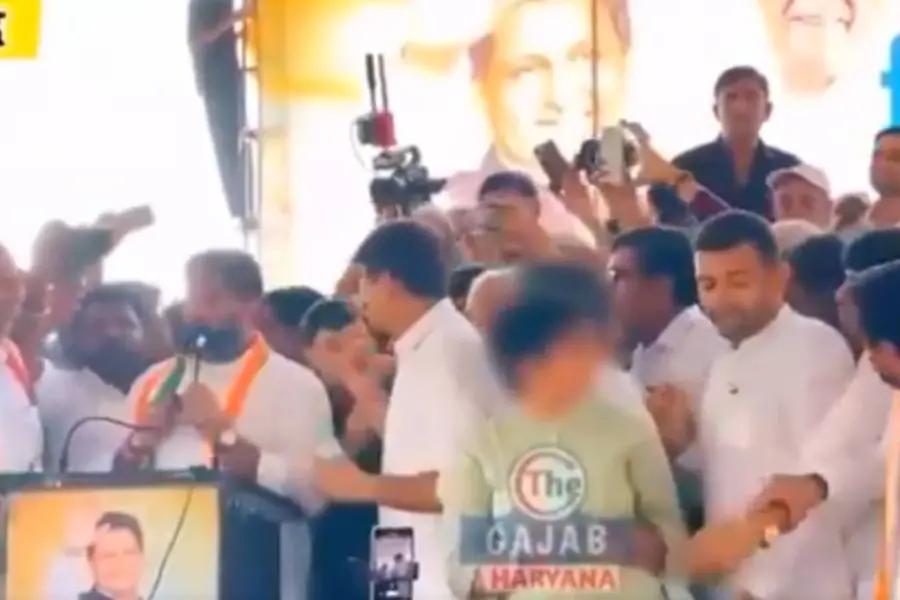 Shocking! Woman Congress leader molested on stage in Haryana | WATCH