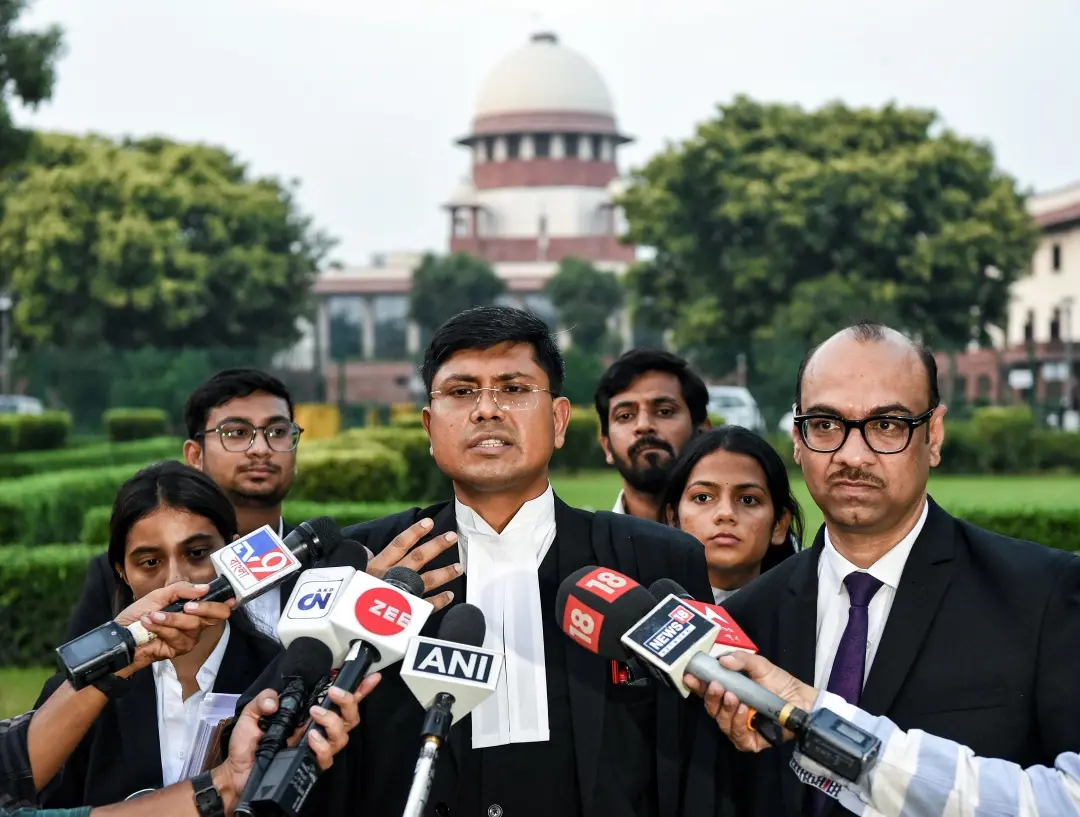 Respondent Advocate Anjan Datta speaks to the media after the Supreme Court suo moto hearing on Kolkata doctor rape-murder at RG Kar Medical College and Hospital | Photo: ANI