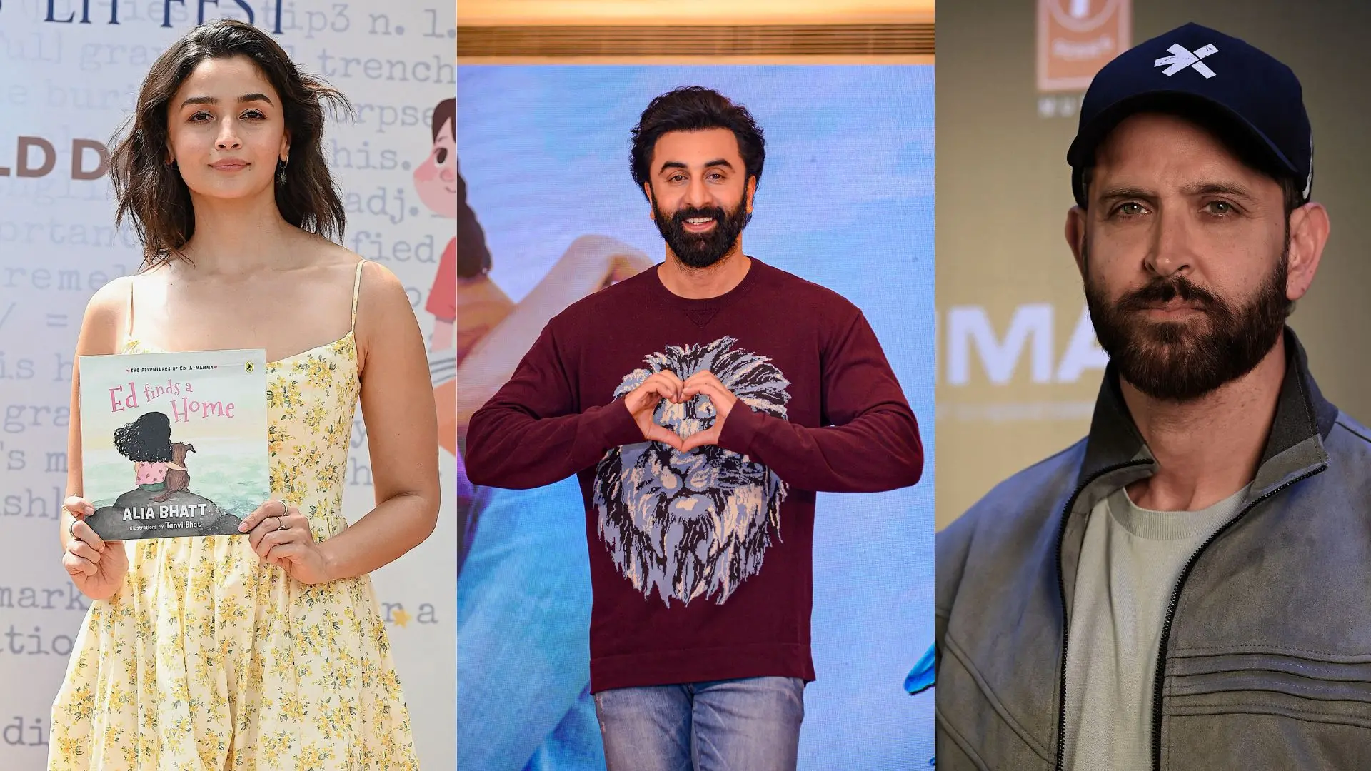 Alia Bhatt, Ranbir Kapoor, Hrithik Roshan | File Photo