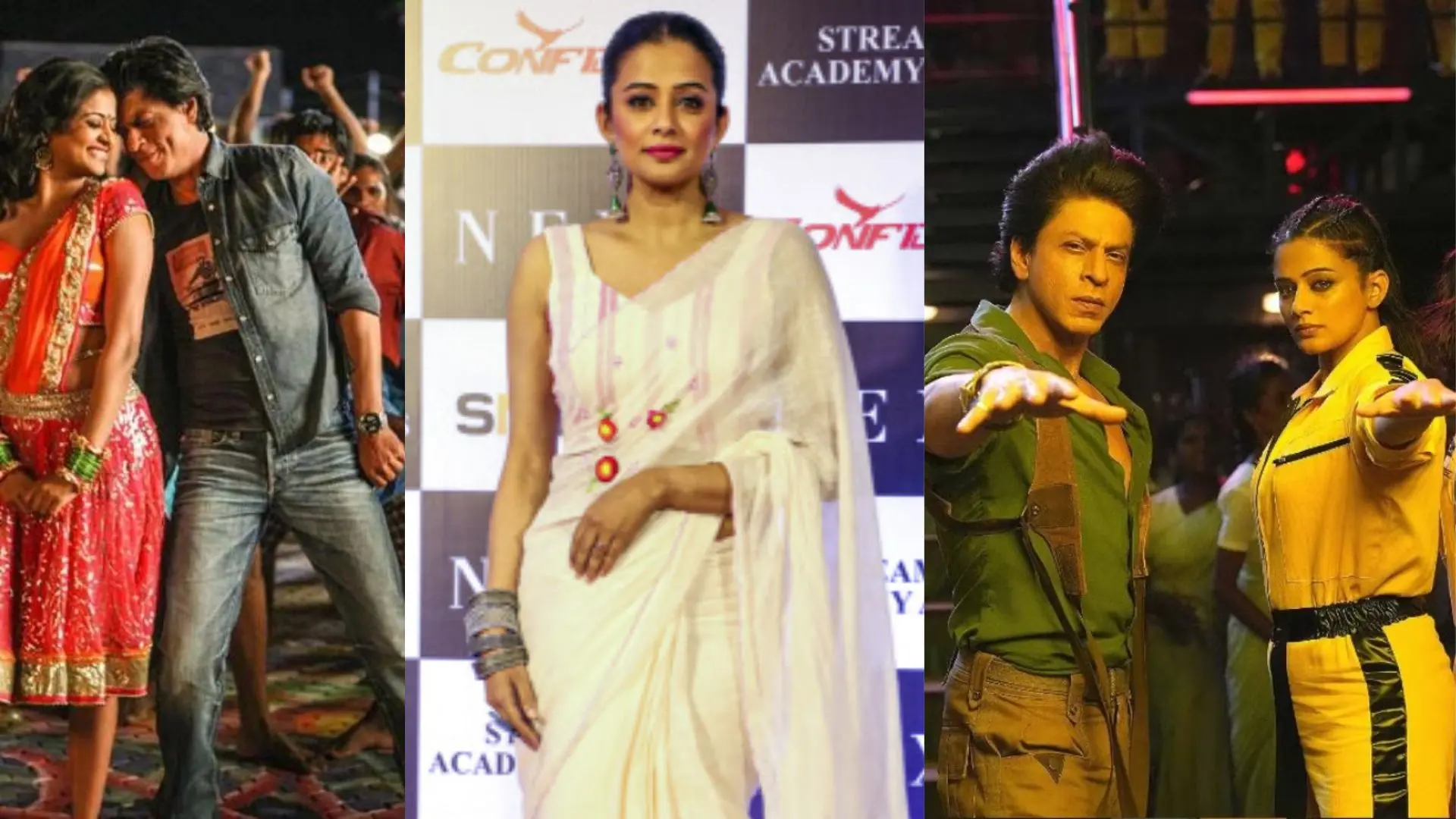 Priyamani and Shah Rukh Khan from Chennai Express, Priyamani, Priyamani and Shah Rukh Khan from Jawan