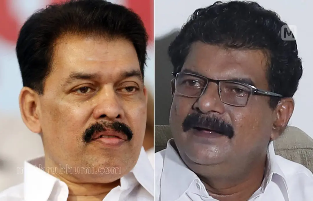 Karat Razak (L), P V Anvar (R)