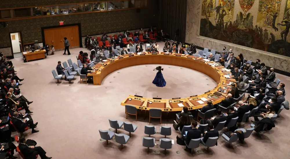 United Nations Security Council meeting on the Russian invasion of Ukraine at UN headquarters | File photo: AP