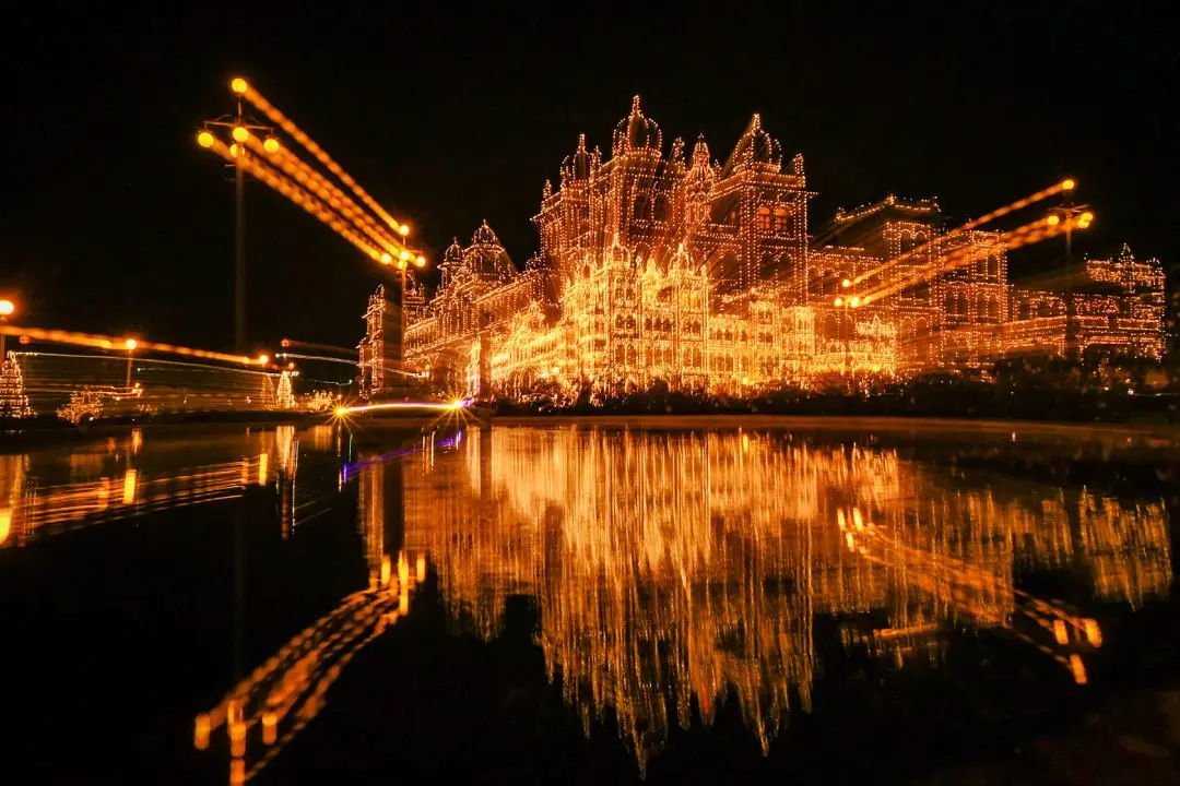 Mysore palace illuminated | Photo:PTI