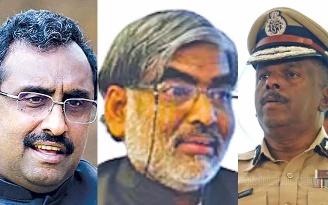 ആർ.എസ്.എസ് നേതാക്കളായ രാം മാധവ്, എ. ജയകുമാർ, എ.ഡി.ജി.പി എം.ആര് അജിത്കുമാര്