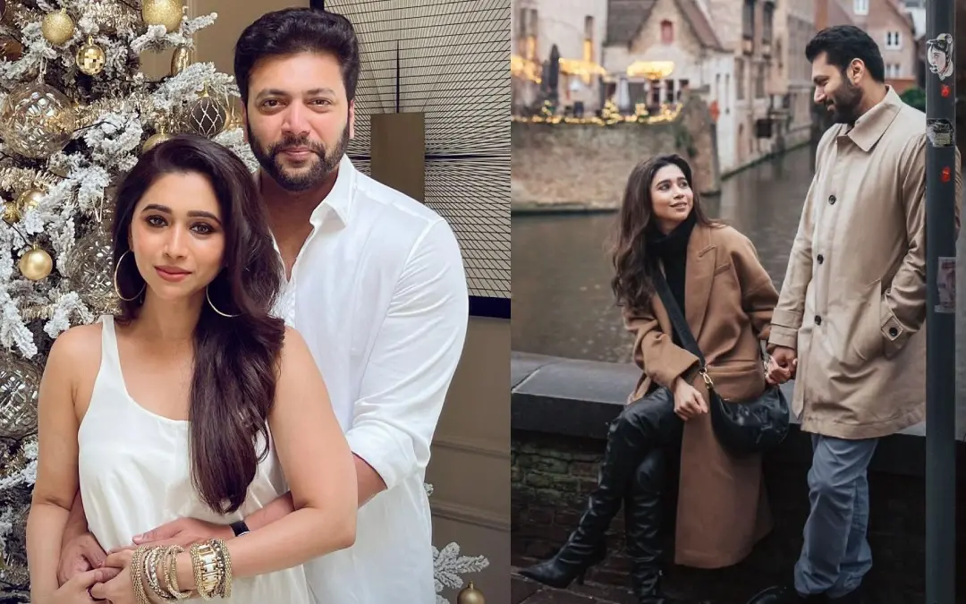 Photos of Jayam Ravi with Aarti Ravi| Photo: Instagram/ jayamravi