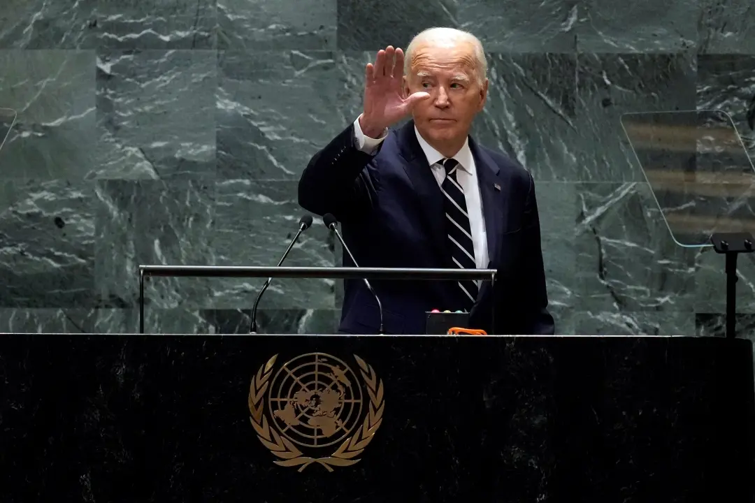 Biden waves goodbye after his address to the 79th session of the United Nations General Assembly | Photo: AP