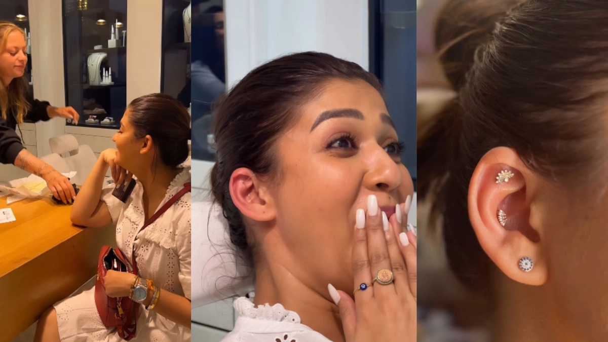 vignesh shivan nayanthara ear piercing