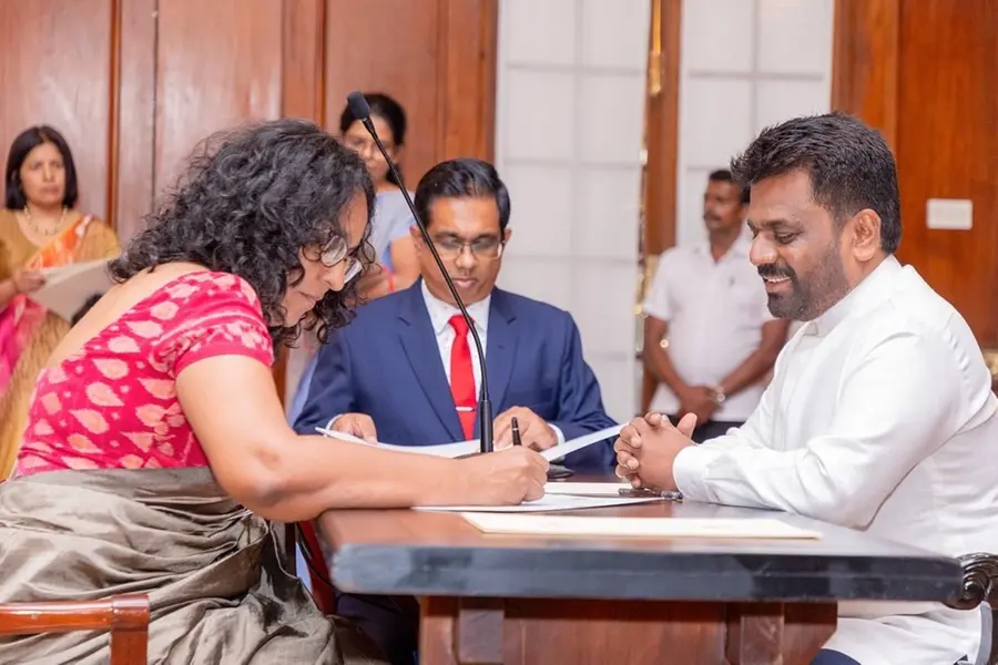 Sri Lanka swears in Harini Amarasuriya, first female prime minister in 24 years