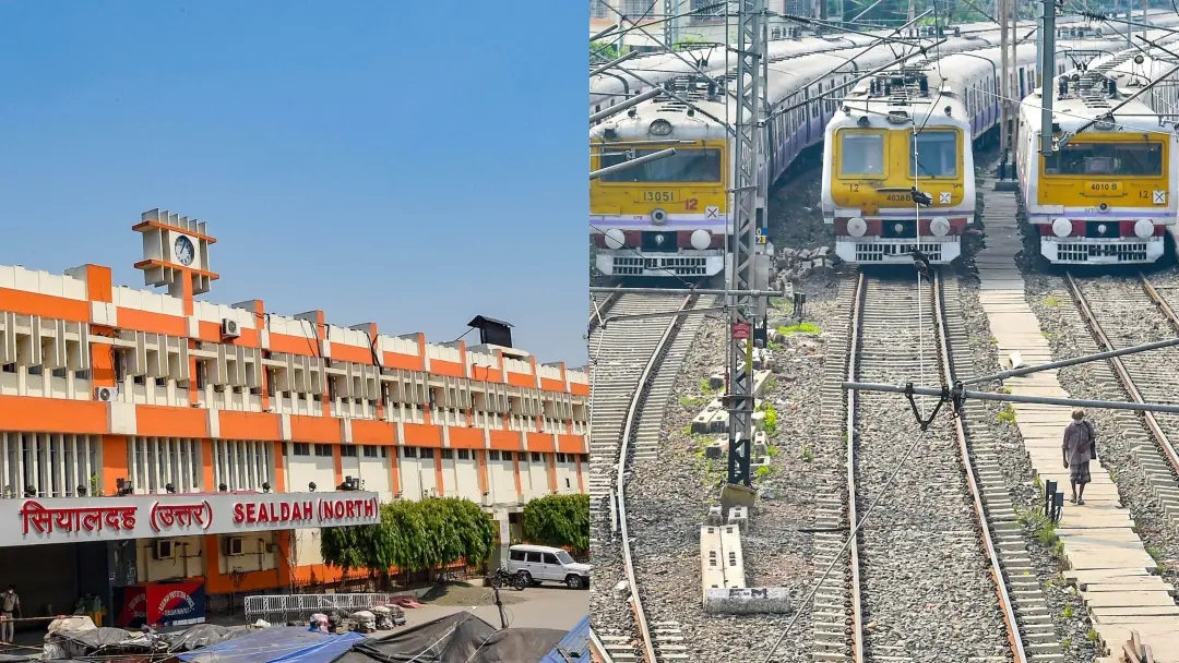 Sealdah station, Local trains parked at the Sealdah Station | File photo