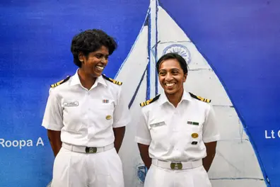 2 women Indian Navy officers are ready for a challenging voyage around the world